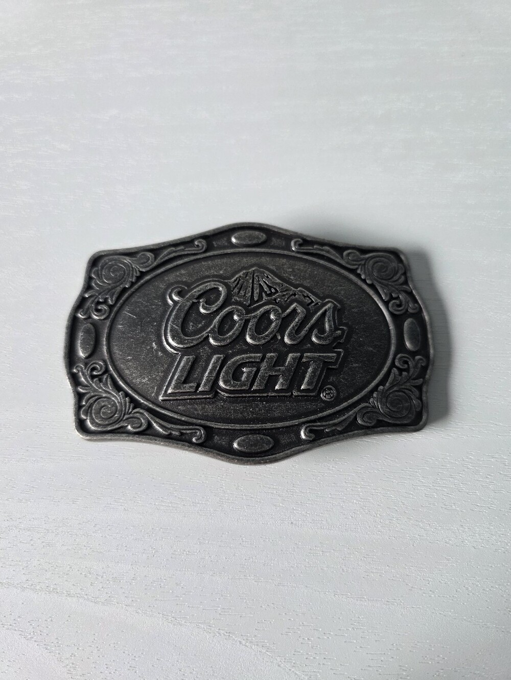 Coors Light Silver Belt Buckle Bottle Opener Drinking Party